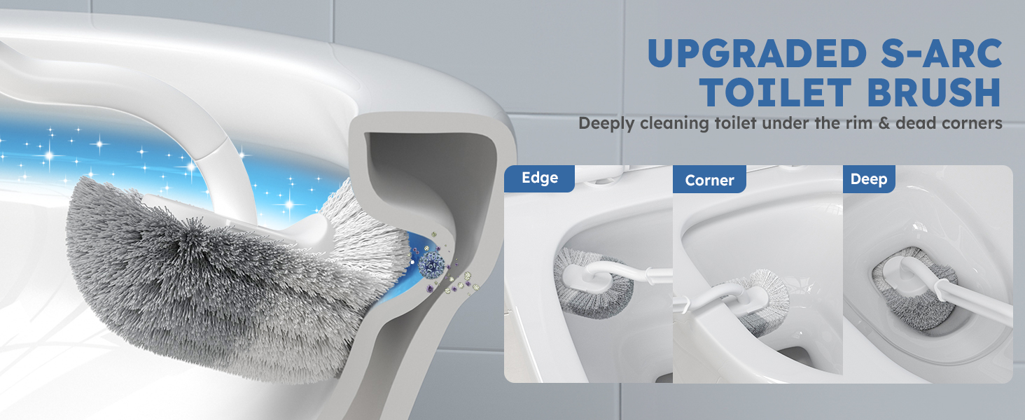 toilet brush and holder set
