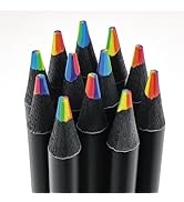 Stocking Stuffers for Kids - 12 Rainbow Colored Pencils - Christmas Gifts Games Crafts for kids,A...