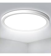CHARYJOD Flush Mount Ceiling Light,9inch Low Profile LED Ceiling Light,18W 5000K Ultra Thin Round...