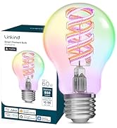 Linkind Matter Smart Light Bulbs, Works with Alexa/Apple Home/Google Home, A19 Smart Edison Bulb ...
