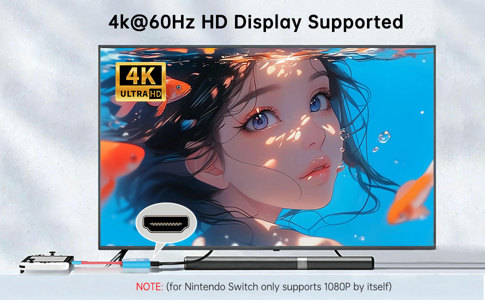 4K 60 Hz HD display supported