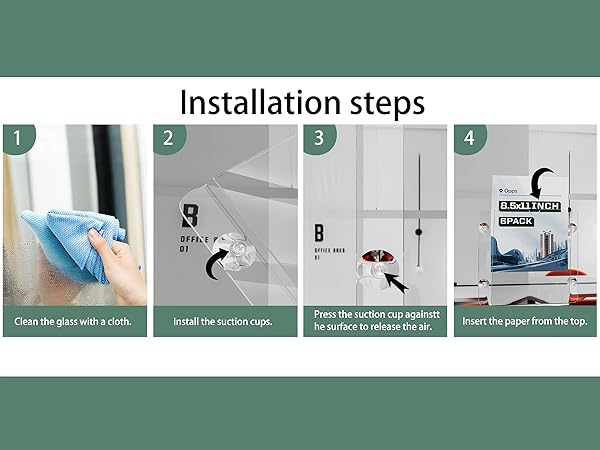 acrylic sign holder for window