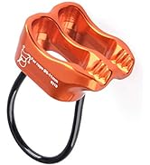 TRIWONDER ATC Belay Device V-grooved Micro Rescue Guide Belay Device Rock Rappelling