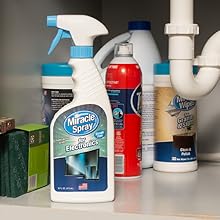 Cleaning supplies, cupboard, kitchen, under sink storage, electronic cleaning wipes, spotless shine