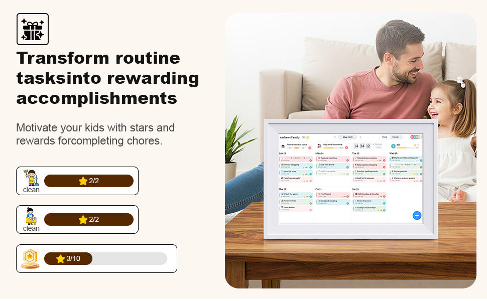 digital calendar wall touch screen