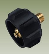 GasSaf QCC1 Propane Adapter Gas Regulator Valve Fitting with Nut and 1/4 Inch Male Pipe Thread - ...