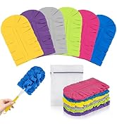 Clean Beastie 6 PCS Fleece Reusable Duster Refills for Swiffer, Washable 360 Dusters for Cleaning...