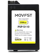 MOVFST Rechargeable PSP-S110 Battery,2500mAh High Capacity Suitable for Sony PSP 3000 / PSP Slim ...