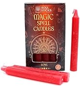 SOUL STICKS Love Magic Spell Chime Taper Candles 20 Pack - Ideal for Altar, Rituals, Ceremonies, ...