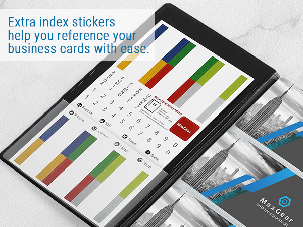 business card book
