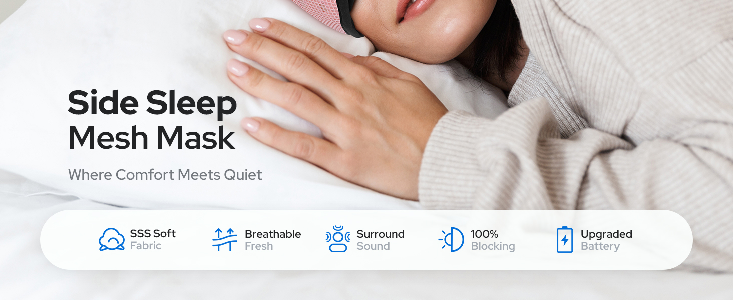 Sleep headphones Bluetooth Mesh Mask