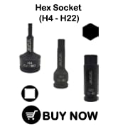 1/2 inch hex allen impact drive bit socket key tool cr-mo chrome molybdenum steel lengthen s