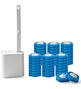 Disposable Toilet Brush with 48 Refills, ,Toilet Bowl Cleaner,Toilet Cleaning Supplies,Toilet Bow...