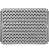 MicoYang Silicone Dish Drying Mat for Multiple Usage,Easy clean,Eco-friendly,Heat-resistant Silic...