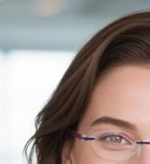 LUFF Reading Glasses Hd Anti-Blue Diamond Cut Edge Frameless Reading Glasses for mens
