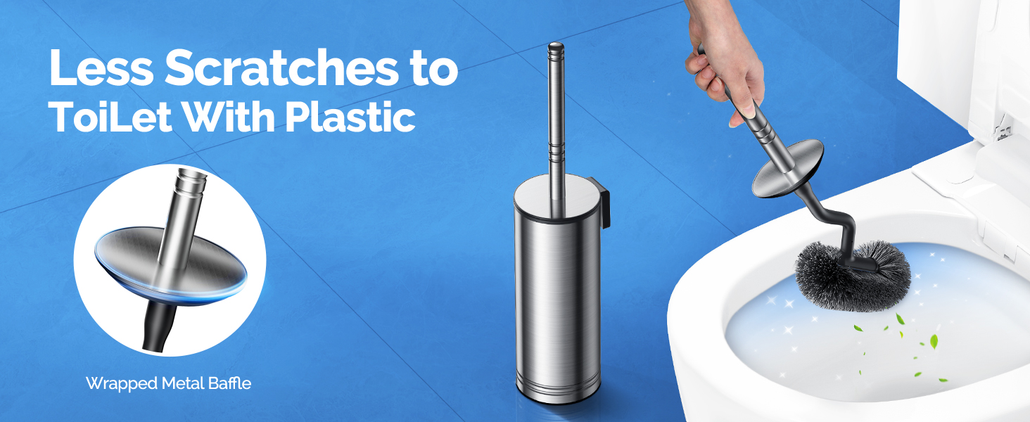 stainless steel toilet brush