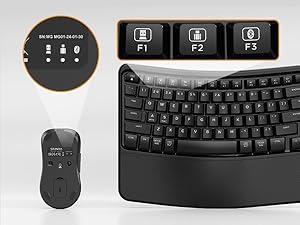 wireless keyboard and mouse ergonomic
