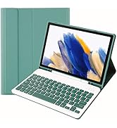 Lrufodya Case for Samsung Galaxy Tab A8 10.5 Inch 2022, Detachable Wireless Keyboard with Slim Co...
