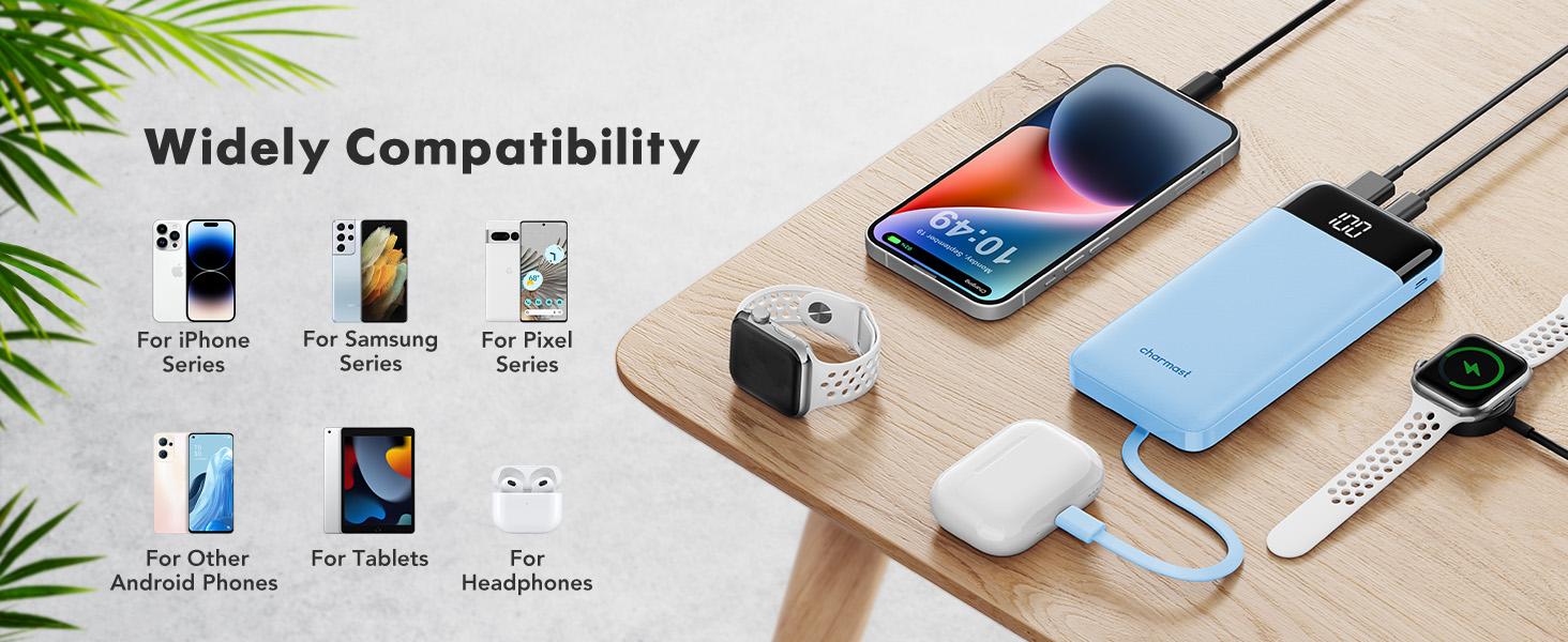 power bank with built in cables