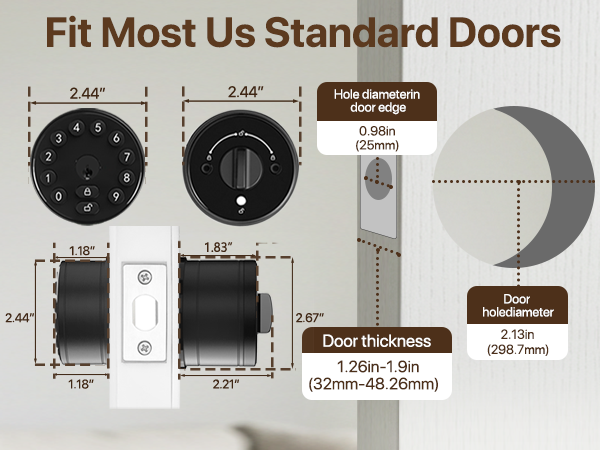 Fit Most Us Standard Doors