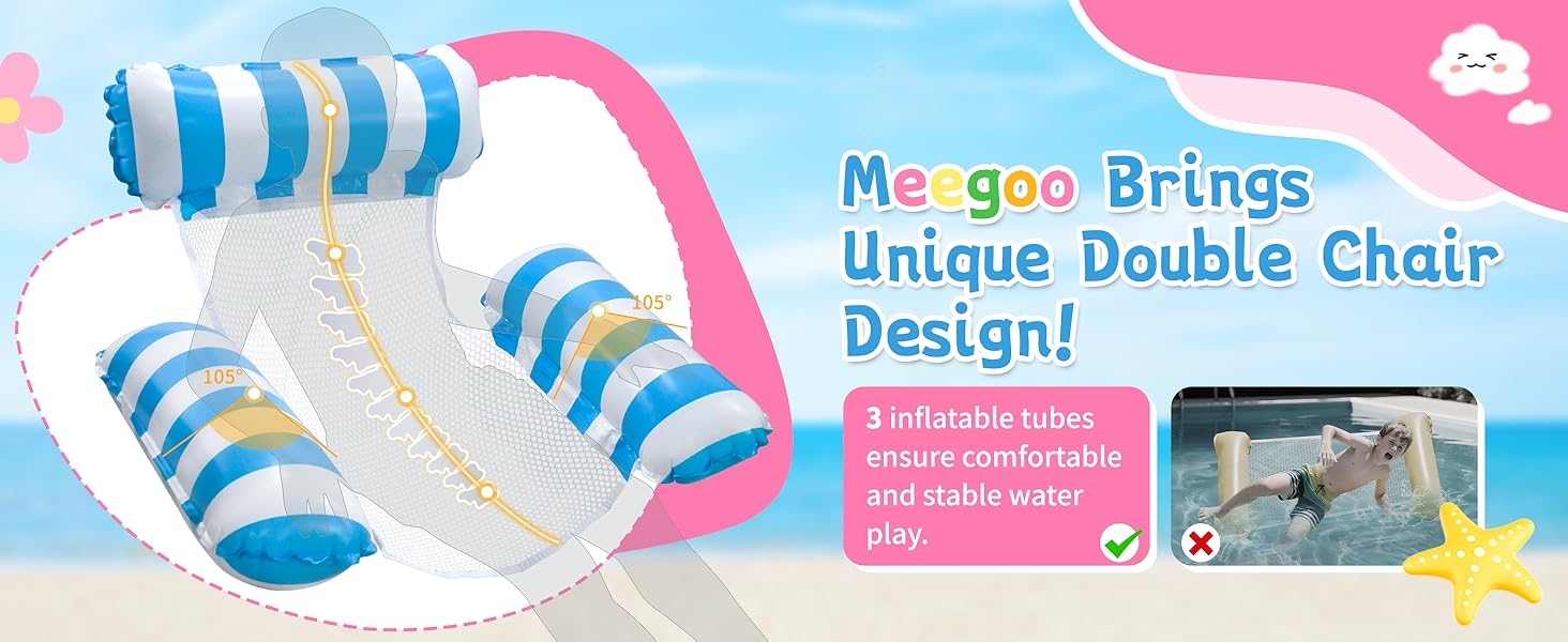 Meegoo 2 Pack Pool Lounge Chairs