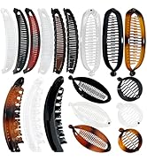 ELLOPH 15pcs Banana Clip Hair Clips for Women, Banana Claw Clip for Volumizing Thick Thin Curly H...