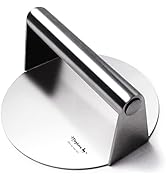 Meykers Smash Burger Press 6.3” Burger Smasher | for Griddle Grill Pan Skillet | Weight Gain Flat...