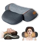 Bkrtondsy 3-in-1 Cervical Neck Traction Pillow Massage Hump - Heating,Vibration,Airbag Elevation,...