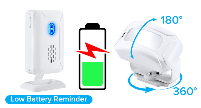 motion sensor alarm chime alert motion sensor doorbell rings when customers walks in