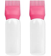 BLAAROOM Root Comb Applicator Bottle 6 Ounce, 2 Pack Hair Oil Applicator Bottle, Hair Dye Bottle ...