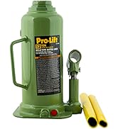 Pro-Lift Welded Bottle Jack 12 Ton - (24,000 Lbs) Capacity Hydraulic Lifting with Side Pump Two-P...