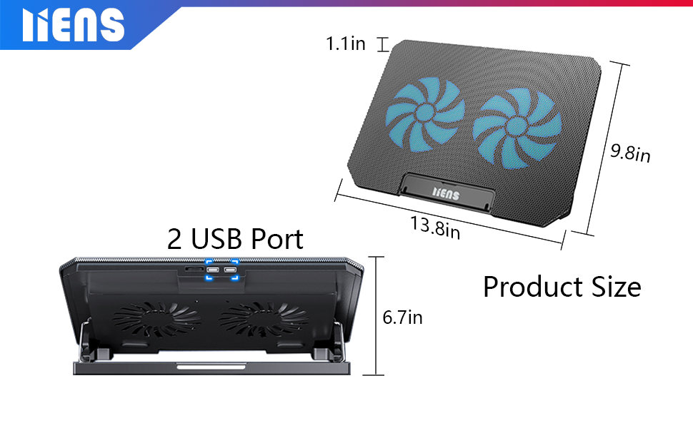 LIENS cooling pad for gaming laptop 15.6 laptop cooling pad
