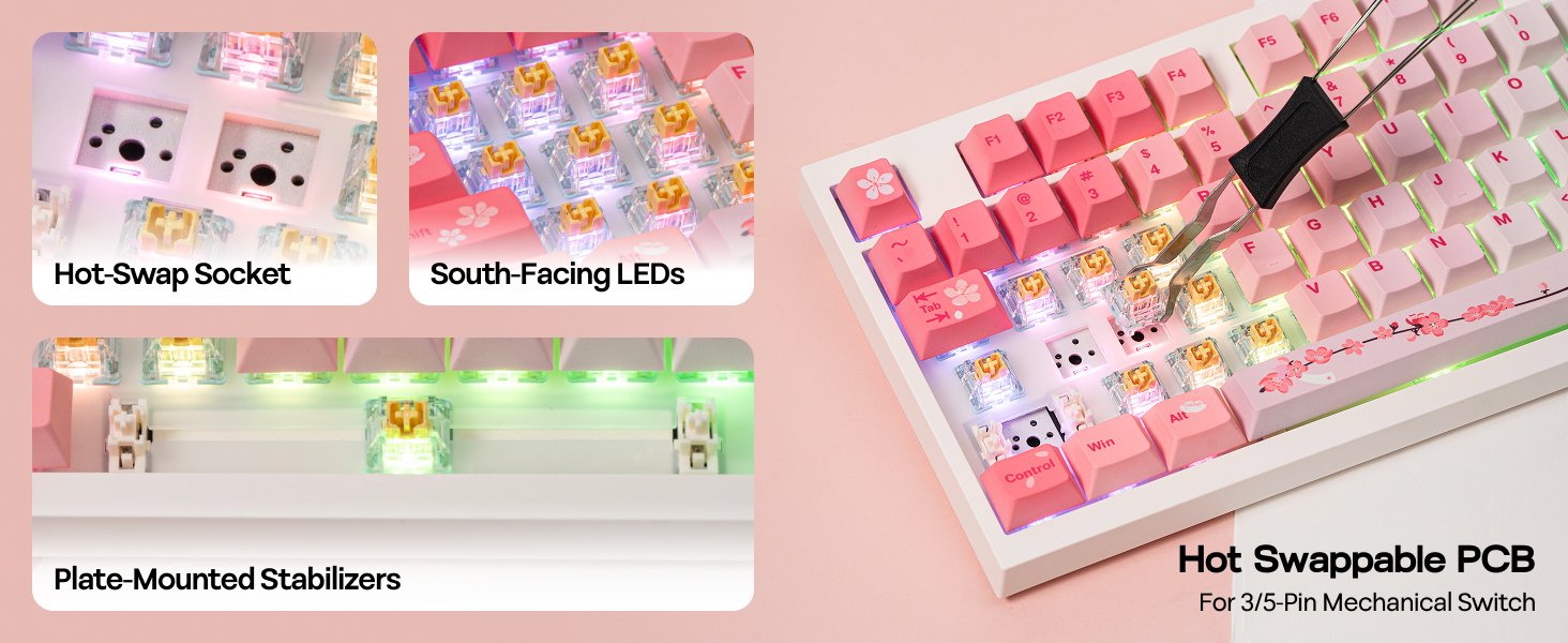 Full Size Mechanical Keyboard with Screen &amp;amp; Knob