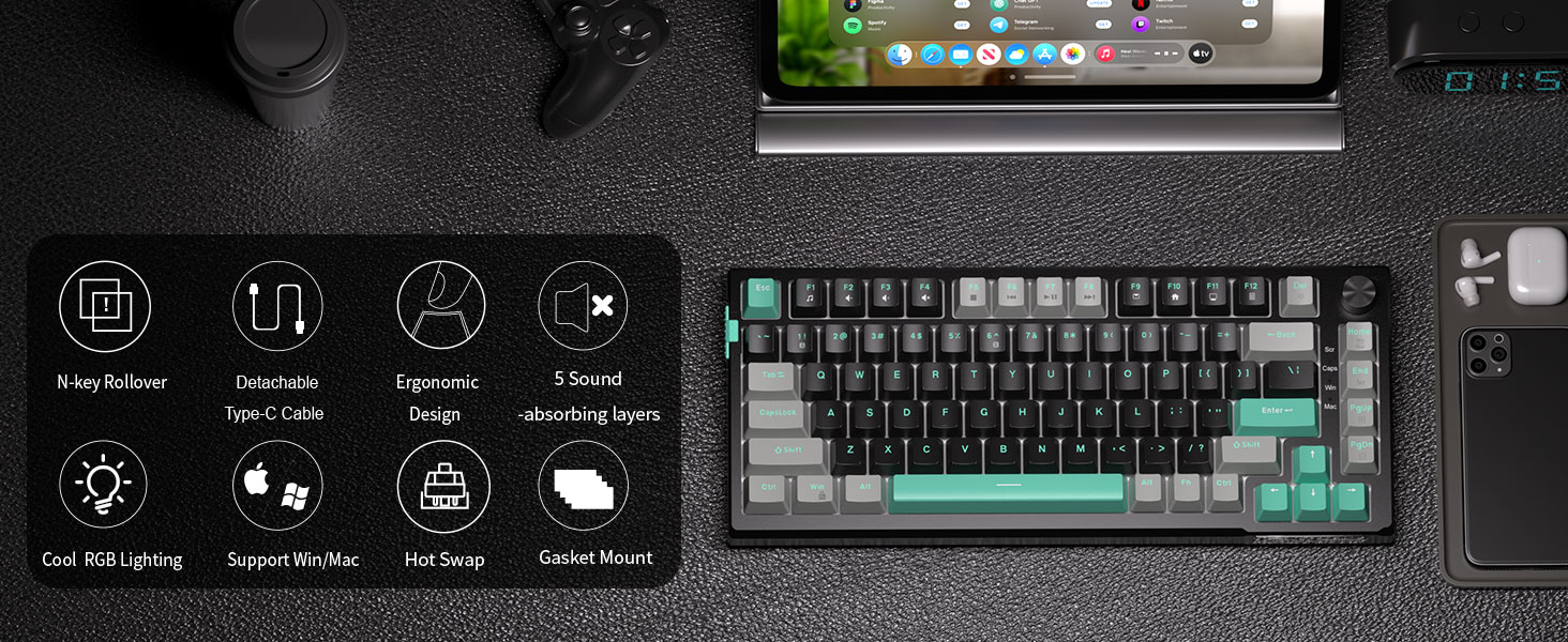 75 Percent Mechanical Creamy Keyboard