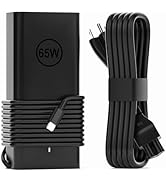 65W USB C Laptop Charger Compatible with Dell Pro 13 14 16 Latitude 7370 7430 7520 Xps 12 13 9250...