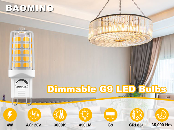 g9 led bulb 3000k