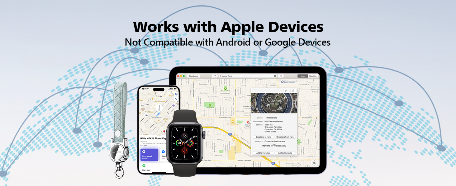 Anti-Lost Keychain works with Find My