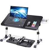 Slendor Laptop Desk Adjustable Laptop Stand Foldable Bed Table Portable Lap Desk Folding Notebook...