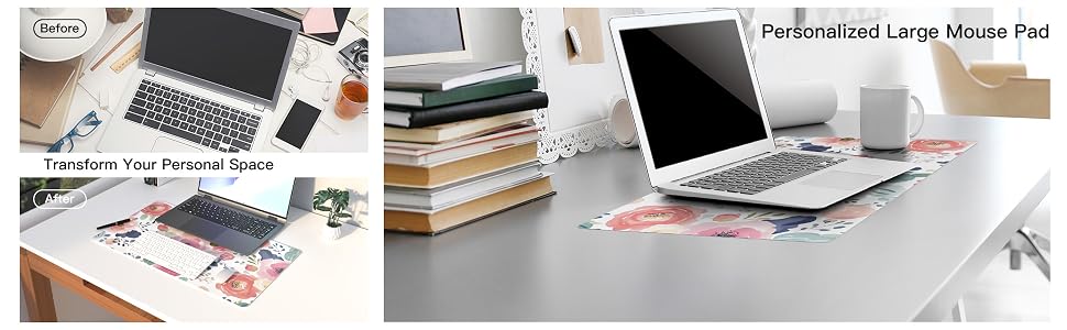 Watercolor Floral Desk Mat