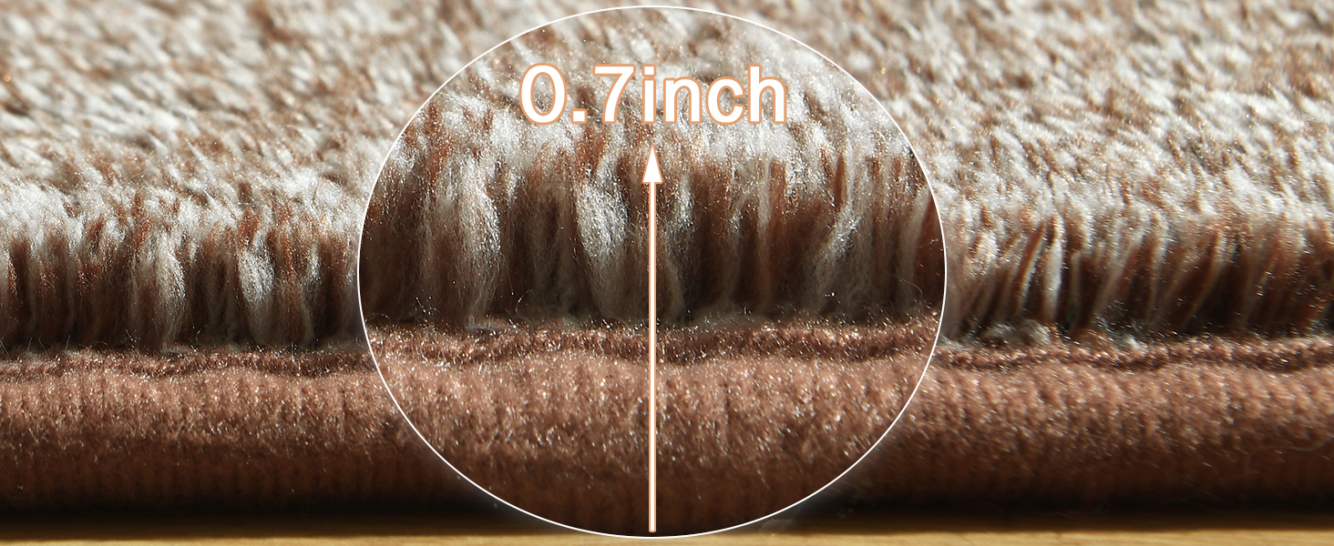 brown low pile rug