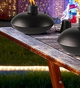 ZSZMFH 6 Pack Metal Table Top Torches,18 oz Citronella Torches for Outside, Refillable Citronella...