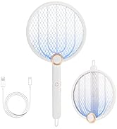 ASPECTEK Upgraded 3000V Electric Fly Swatter for Indoor and Outdoor, Portable, Foldable, Recharge...