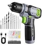 WORKPRO Cordless Power Drill Set, 8V Cordless Drill Driver Set with 53pcs Bit Set, 2.0Ah Electric...