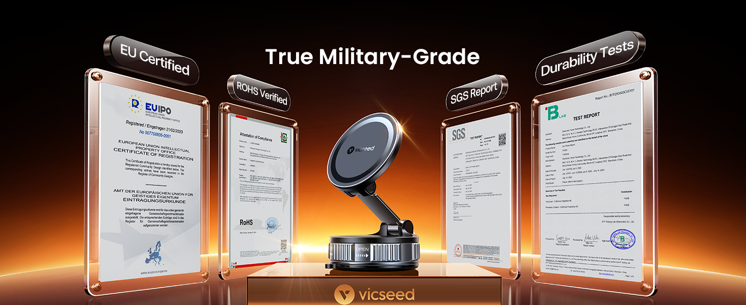 military grade magsafe car phone mount