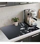 AOHMPT Coffee Mat 17"x32" - Extra Large Absorbent Non Slip Dish Drying Mat,Coffee Bar Accessories...