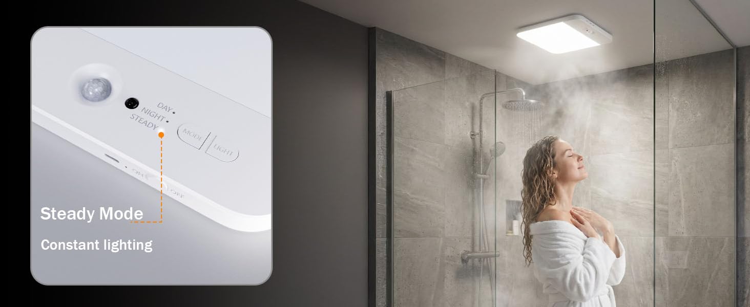 Sensor Motion Ceiling Light - Steady Mode