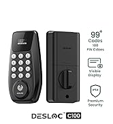 DESLOC C100 Keyless Entry Door Lock with Keypad, Smart Deadbolt Lock for Front Door with 2 Keys, ...