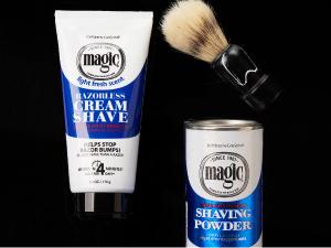 magic family, magic shave, razorless shaving, for the face, shaving, shave cream, shaving cream