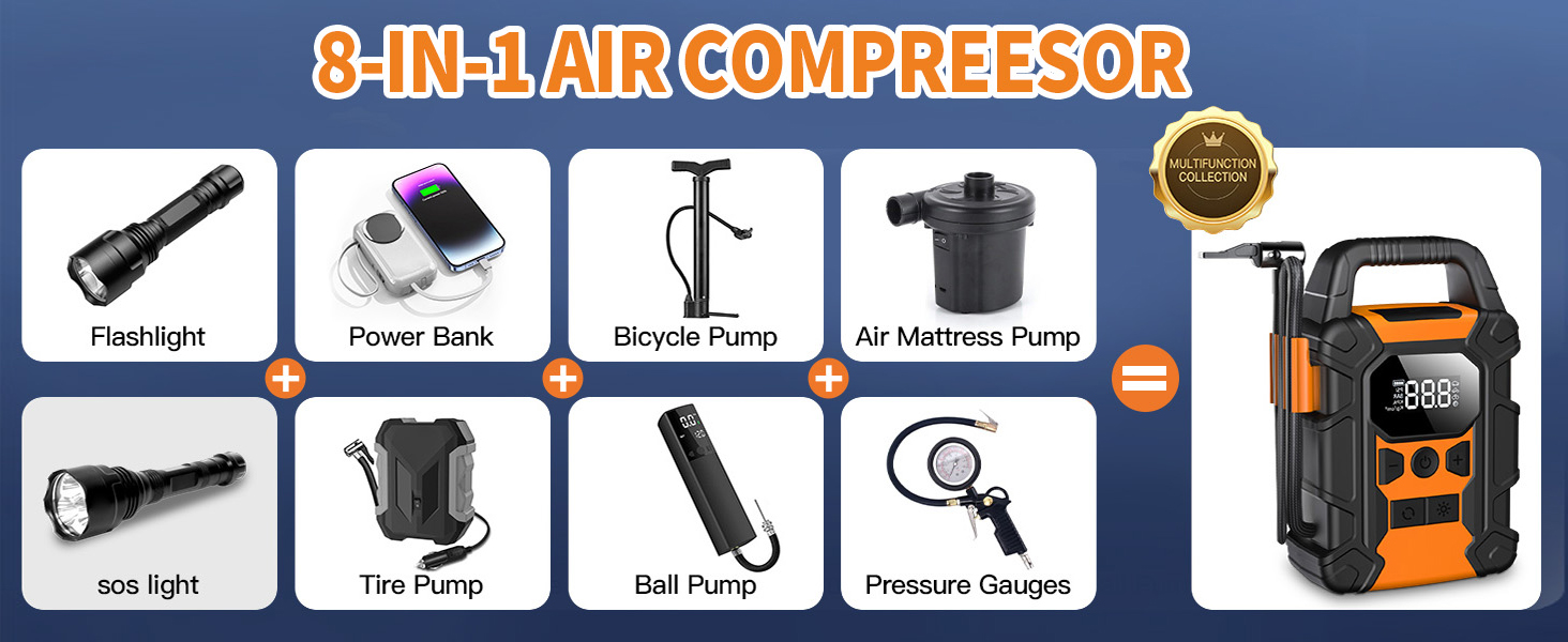 portable tire inflator for car