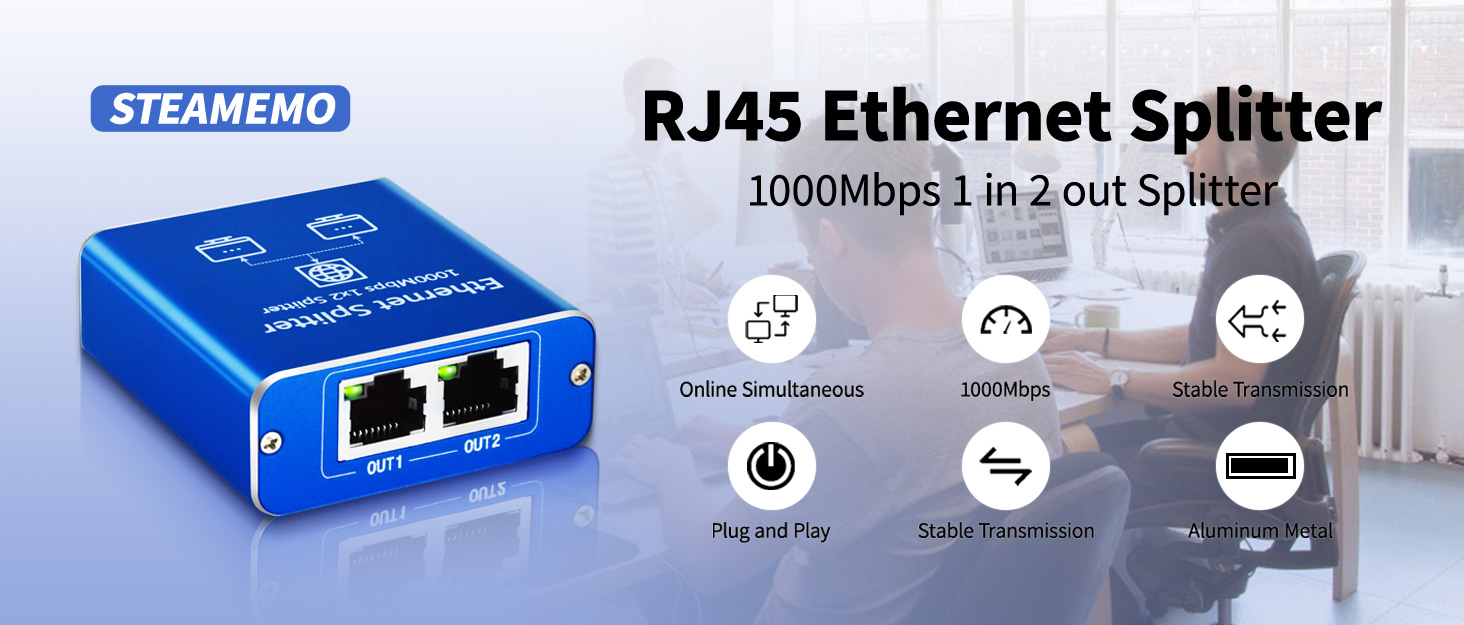 ethernet splitter 1 to 2